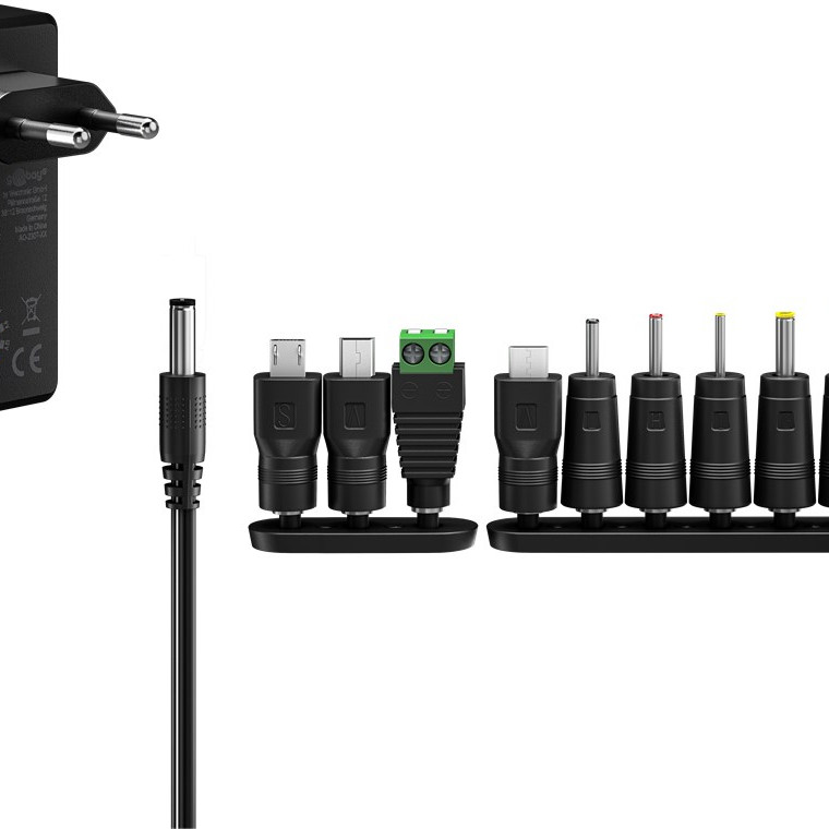 Goobay universālais barošanas bloks 5–15 V, maks. 36 W, 2,4 A | 74436