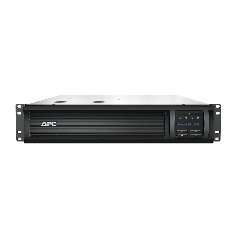 Schneider Electric APC Smart-UPS, 2U iekraušanai skapī, 230 V, 4x IEC C13 ligzdas, tīkla karte, AVR, LCD | SMT1500RMI2UNC | 1500 VA | 1000 W | 230 V