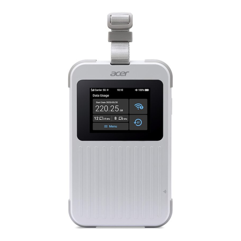 Acer | Connect M6E Wi-Fi 5G mobilais piekļuves punkts | FF.G2VTA.001 | 802.11ax | Mesh atbalsts Nav | MU-MIMO Nav | 5G