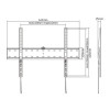 Gembird | Wall mount | Fixed | 37-70 " | Maximum weight (capacity) 40 kg | Black