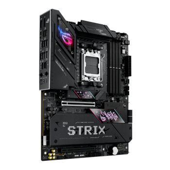 Asus ROG STRIX B850-E GAMING WIFI | Procesoru saime AMD | Procesora ligzda AM5 | DDR5 | Atbalstītie cietā diska interfeisi SATA, M.2 | SATA savienotāju skaits 4