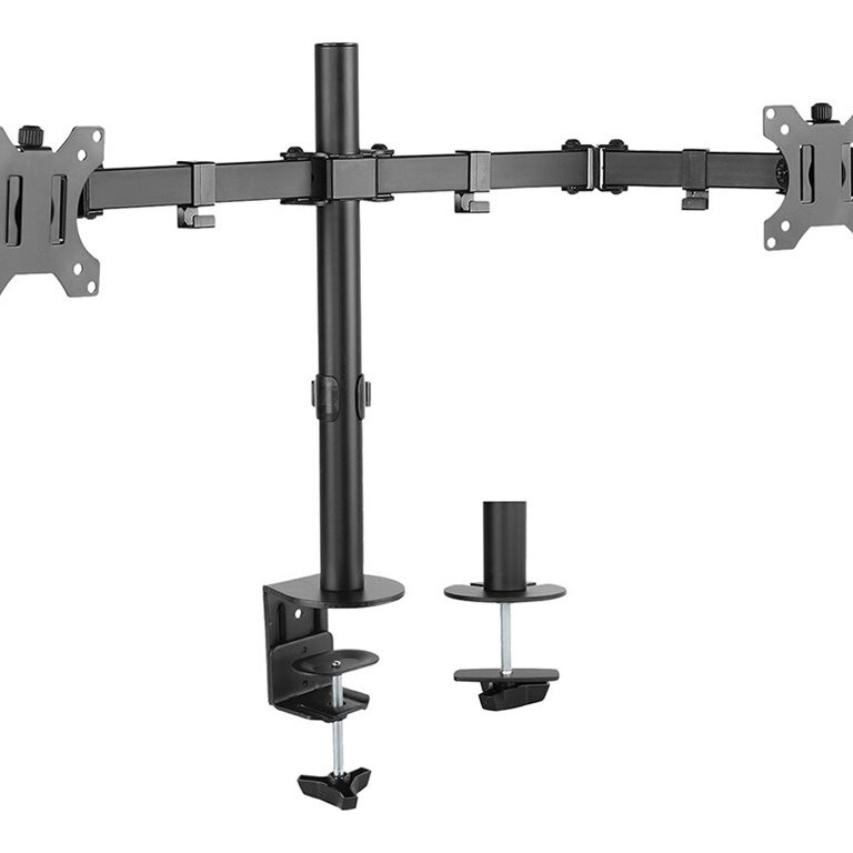 Neomounts Desk Mount | FPMA-D550DBLACK monitora roka | Regulējams augstums, rotācija, nolieksme, pagrieziens | 10–32 