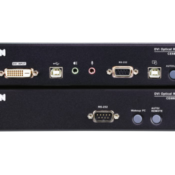 Aten | USB DVI optiskais KVM pagarinātājs | CE680 | 1920 x 1200 līdz 600 m