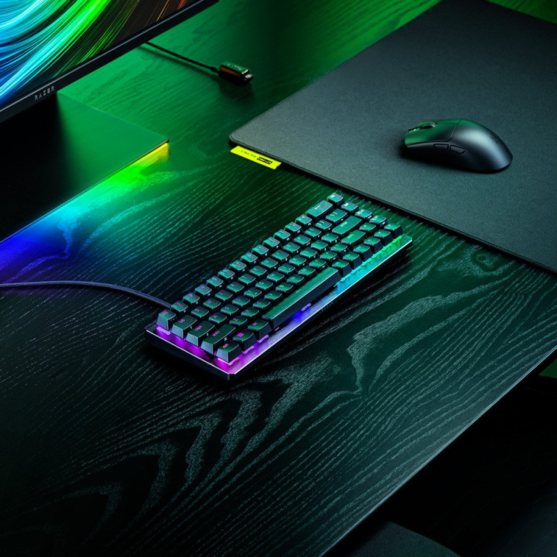 Razer Hall Effect Magnetic Esports Keyboard | Huntsman V3 HE Magnetic Mini 65% 8KHz | Keyboard | Wired | US | Razer Hall Effect Magnetic Switches