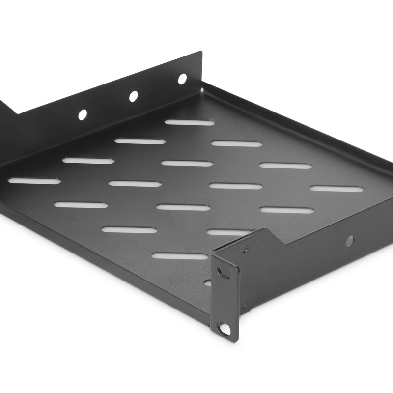 Digitus | 1U fiksētā plaukta | DN-10-TRAY-2-B | Piemērota komponentiem, kas nav 254 mm (10