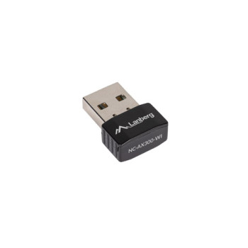 Lanberg USB adapteris bezvadu tīkla karte NC-AX300-WI AX300