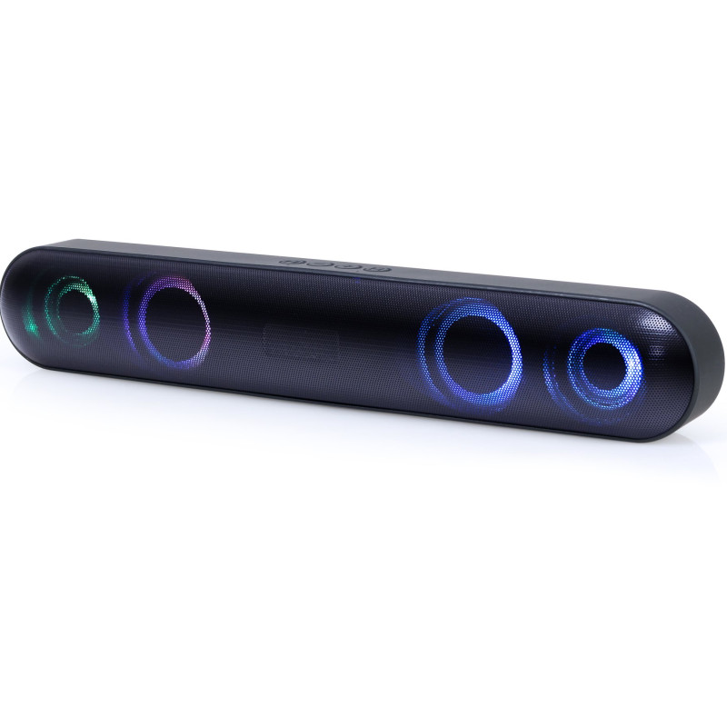 Gembird | Bluetooth skaņas josla | SPKBT-BAR400L | Bluetooth | Bezvadu savienojums | Pārnēsājams | Melna