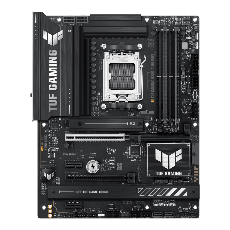 Asus TUF GAMING B850-PLUS WIFI | Procesoru saime AMD | Procesora ligzda AM5 | DDR5 DIMM | SATA savienotāju skaits 4