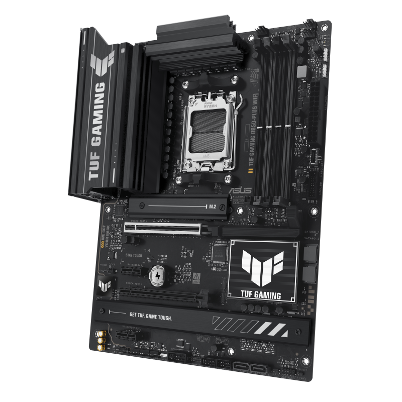 Asus TUF GAMING B850-PLUS WIFI | Procesoru saime AMD | Procesora ligzda AM5 | DDR5 DIMM | SATA savienotāju skaits 4