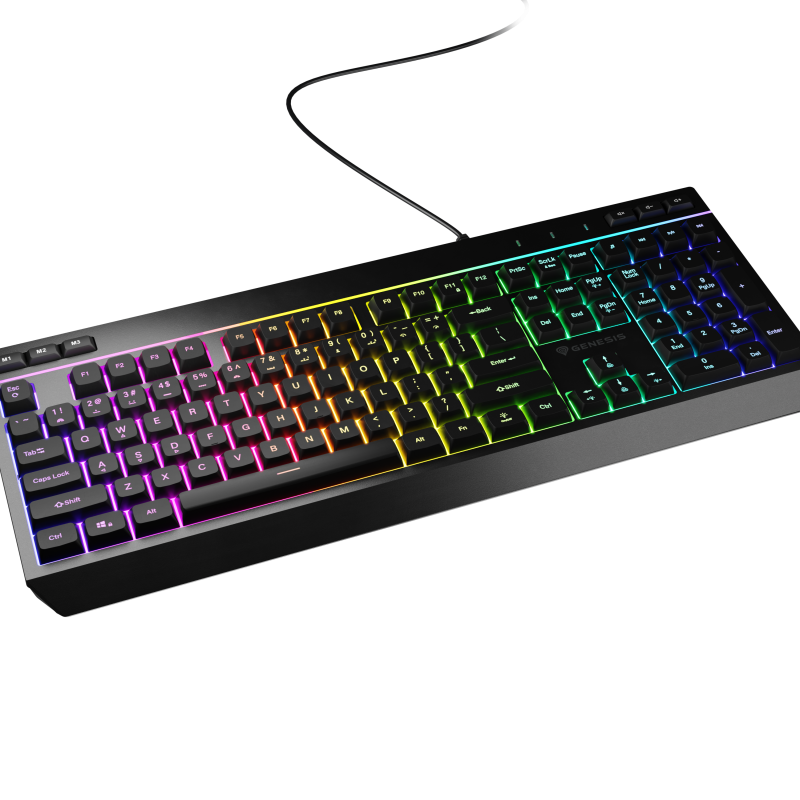 Genesis | Rhod 530 | Membrānas spēļu tastatūra | Vada | US | Melna