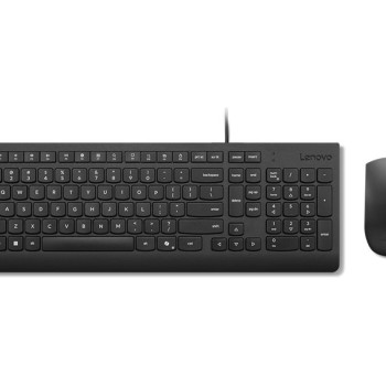 Lenovo Essential | Tastatūra un pele komplekts | Vadu | US Euro | Melns