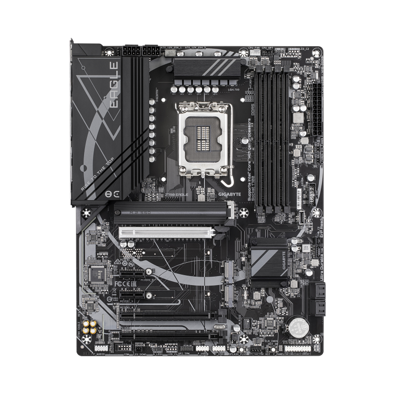 Gigabyte Z790 EAGLE | Procesoru saime Intel | Procesora ligzda LGA1700 | DDR5 DIMM | Atbalstītie cieto disku interfeisi M.2, SATA | SATA savienotāju skaits 4