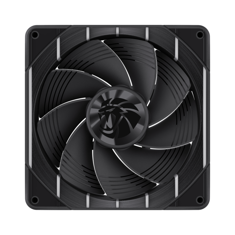 Gamemax Case Fan | TORNADO T14 ARGB-R | Melns