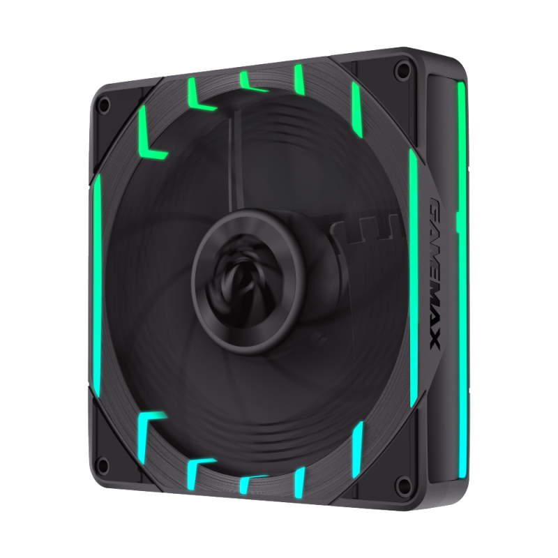 Gamemax Case Fan | TORNADO T14 ARGB-R | Melns