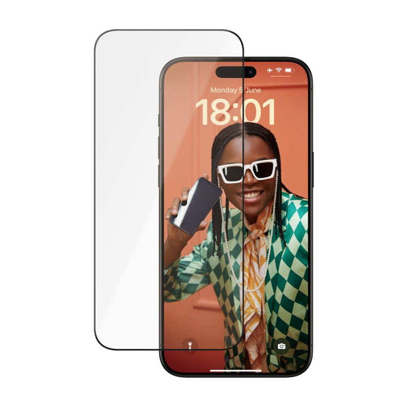 PanzerGlass | Ekrāna aizsargstikls | Apple | iPhone 15 Pro Max | Stikls, keramika | Caurspīdīgs | Ultra-Wide Fit ar EasyAligner