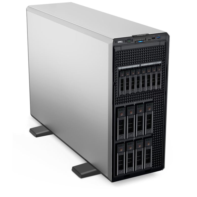 Dell PowerEdge | T560 | Tower | Intel Xeon | 1 | Silver 4510 | 12 | 24 | 2.4 GHz | 1x32GB/2x4TB | Līdz 8x3.5" | PERC H755 | iDRAC9 Enterprise | Bez OS