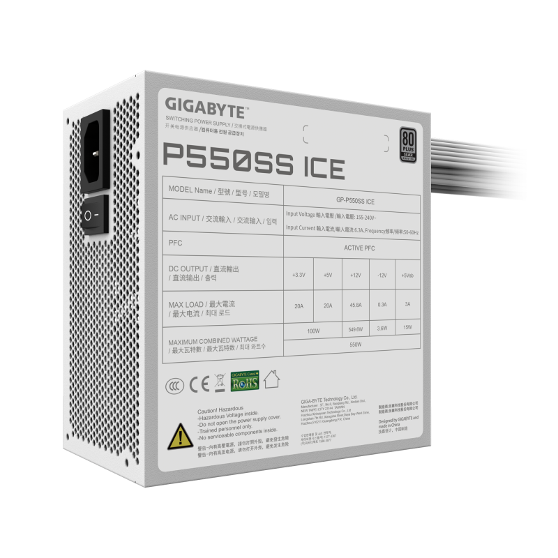 Gigabyte PSU | GP-P550SS ICE GEU1 | 550 W
