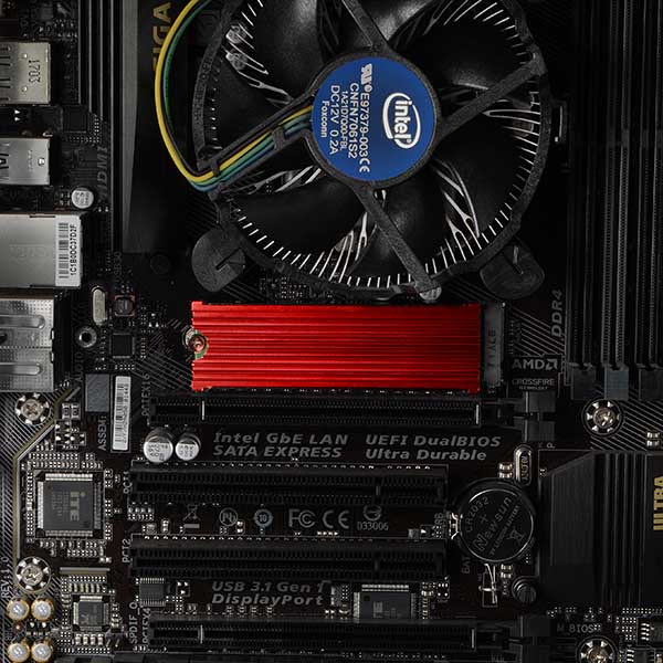 AXAGON | Pasīvs alumīnija dzesētājs visām M.2 SSD, izmērs 2280, augstums 12 mm | CLR-M2