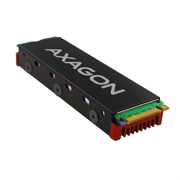 AXAGON | Pasīvs alumīnija dzesētājs visām M.2 SSD, izmērs 2280, augstums 12 mm | CLR-M2