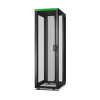 APC Easy Rack 600 mm/42U/1000 mm, ar jumtu, riteņiem, kājām un 4 kronšteiniem, bez sānu paneliem, melns | Schneider Electric