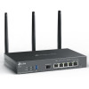 TP-LINK | SafeStream Gigabit Multi-WAN VPN maršrutētājs | ER706W | 802.1q | Ethernet LAN (RJ-45) porti 1× Gigabit SFP WAN ports, 1× Gigabit RJ45 WAN ports, 2× Gigabit RJ45 LAN porti 2× Gigabit WAN/LAN RJ45 porti | Mesh atbalsts Jā | MU-MIMO Jā | 3G/4G ar izvēles USB adapteri | 60 mēneši