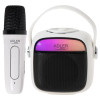 Adler karaokeskauteris ar mikrofonu | AD 1199W | Bluetooth | Bezvadu savienojums | Pārnēsājams | Balts