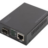 DIGITUS Gigabit Ethernet PoE+ multimediju pārveidotājs, SFP | Digitus