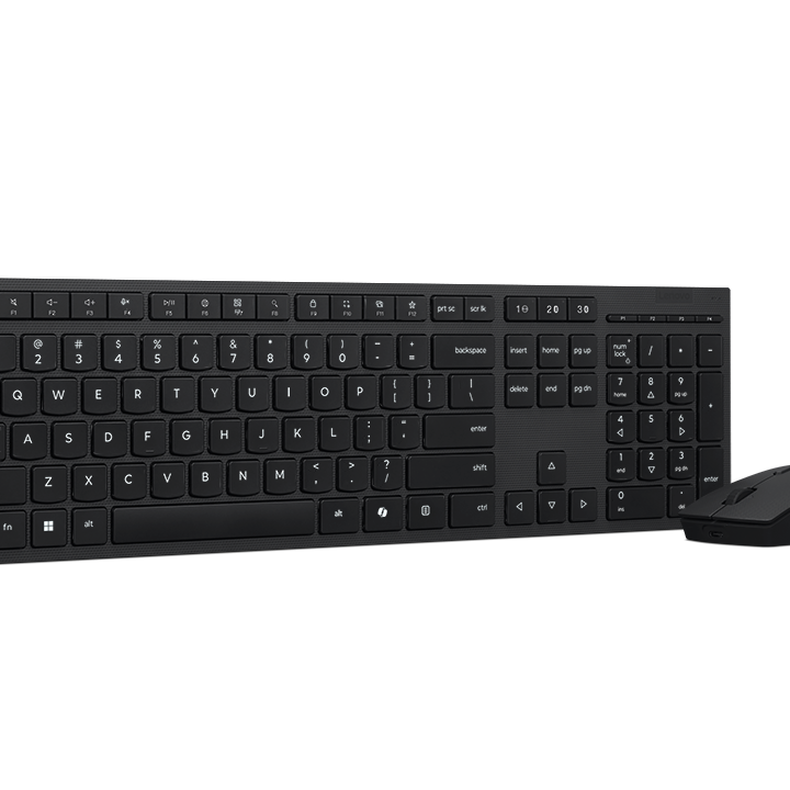 Lenovo Professional bezvadu uzlādējams komplekts Klaviatūra un pele | Klaviatūras un peles komplekts | Bezvadu | Pele iekļauta | Bluetooth | ASV angļu | Uzlādējams professional | Pelēks