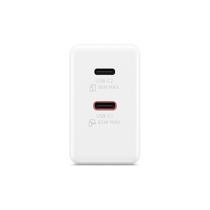 Lenovo dubultais USB-C 65W GaN lādētājs | USB-C | 65 W | Lādētājs