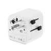 Gembird Zemējams universāls ceļojumu barošanas adapters, 20 W | TPA-EU1A1C20-01-W