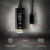 AXAGON MINI DP uz HDMI kabelis, 1.8 m, 4K/30Hz | RVDM-HI14C2 | 1.8 m