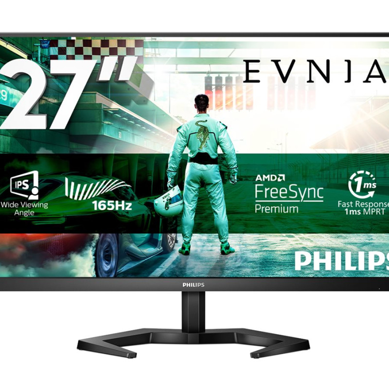 Philips | Gaming Monitor | 27M1N3200ZS/00 | 27 " | IPS | FHD | 16:9 | 165 Hz | 4 ms | 1920 x 1080 | 250 cd/m² | HDMI ports quantity 2 | Black