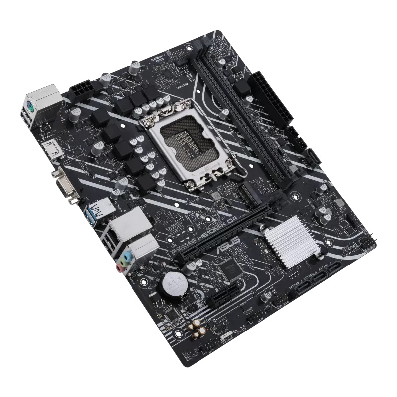 Asus | PRIME H610M-K D4 | Procesoru ģimene Intel | Procesora ligzda LGA1700 | DDR4 DIMM | Atmiņas sloti 2 | Atbalstītie cietā diska interfeisi SATA, M.2 | SATA savienotāji 4 | Čipseta Intel H610 | mATX