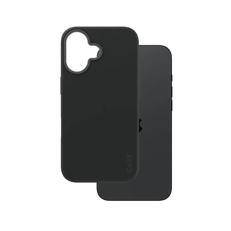 CARE Fashionable Case | Aizmugures vāciņš | Apple | iPhone 16 | Pārstrādāta plastmasa | Melna | MagSafe