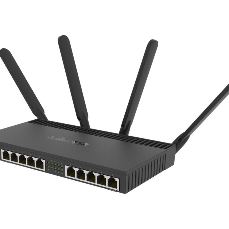 MikroTik | RB4011iGS+5HacQ2HnD-IN | 802.11ac | 10/100/1000 Mbit/s | Ethernet LAN (RJ-45) porti 10 | Bez mesh atbalsta | MU-MIMO Jā | Nav mobilā platjosla