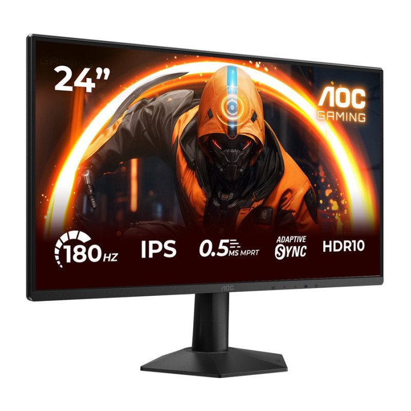 AOC 24G50F | 24 " | IPS | FHD | 16:9 | 180 Hz | 4 ms | 1920 x 1080 pixels | 300 cd/m² | HDMI ports quantity 1 | Black