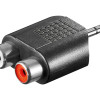Goobay | RCA adapter. AUX jack 3.5 mm male to 2 stereo female | 11604