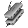 AXAGON USB-C 10Gbps DUAL 4K DISPLAY 7in1 centrmezgls | HMC-CUB83X2