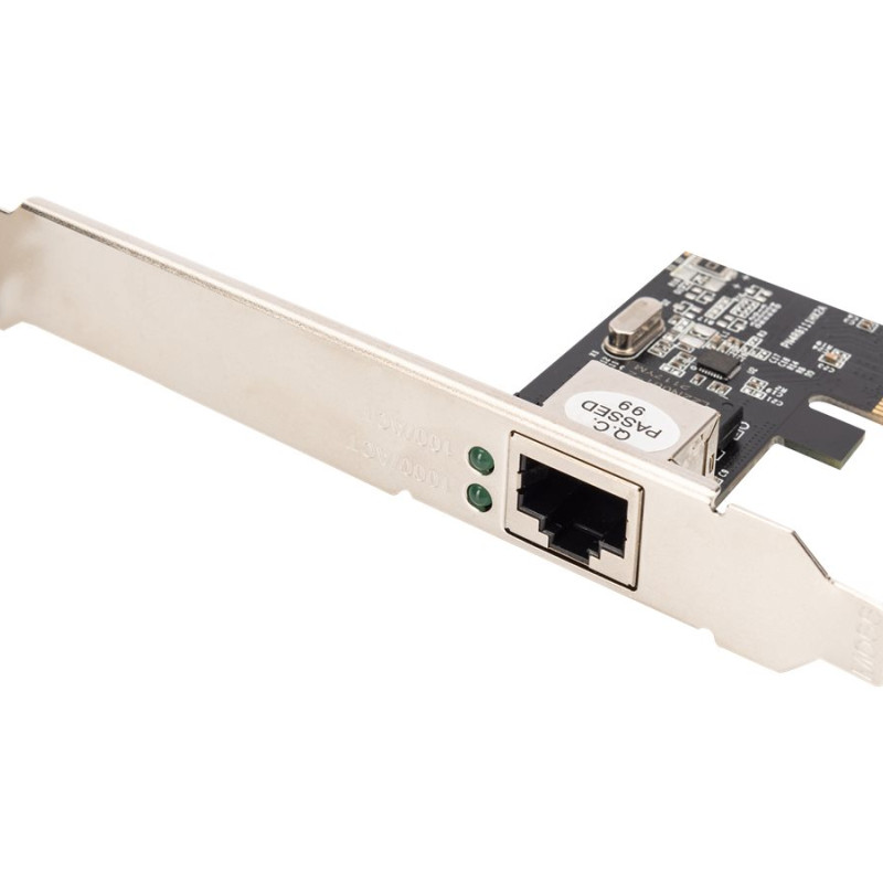 Digitus | Gigabitu Ethernet PCI Express karte 32 bitu, zema profila kronšteins, Realtek RTL8111H | DN-10130-1