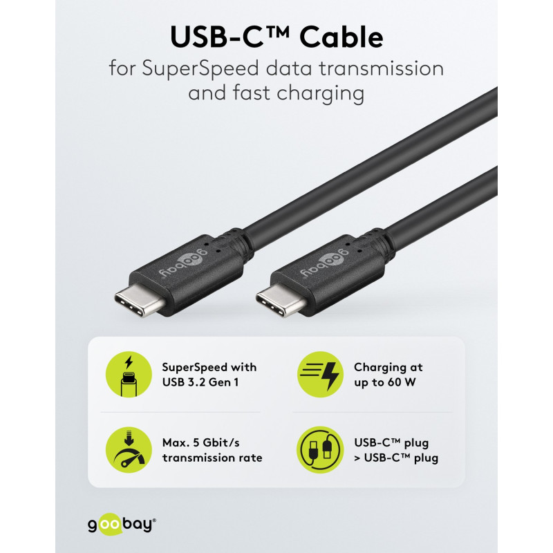 Goobay USB-C kabelis | 612812 | USB-C