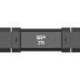 Silicon Power Portable External SSD | DS72 | 500 GB | USB Type-A/USB Type-C 3.2 Gen 2 | Black