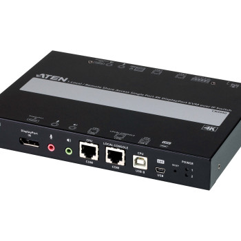 ATEN CN9950 1-lokāla/tālvadības piekļuve vienas portas 4K DisplayPort KVM pār IP slēdzis | Aten | 1-lokāla/tālvadības piekļuve vienas portas 4K DisplayPort KVM pār IP slēdzis | CN9950