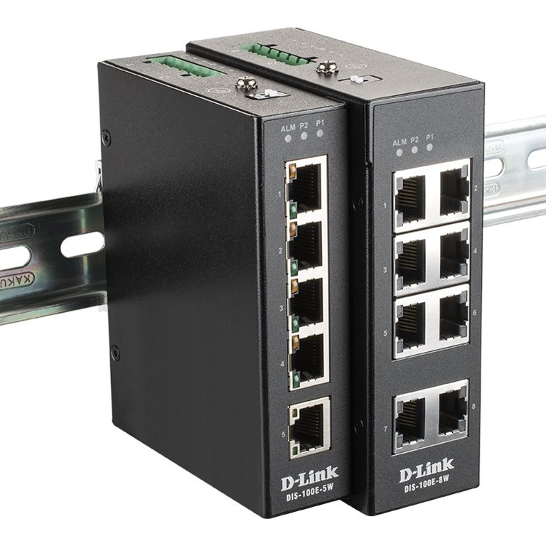 D-Link | Industrial Fast Ethernet pārslēdzējs | DIS-100E-5W | Nemanipulējams | Sienai montējams | 60 mēneši