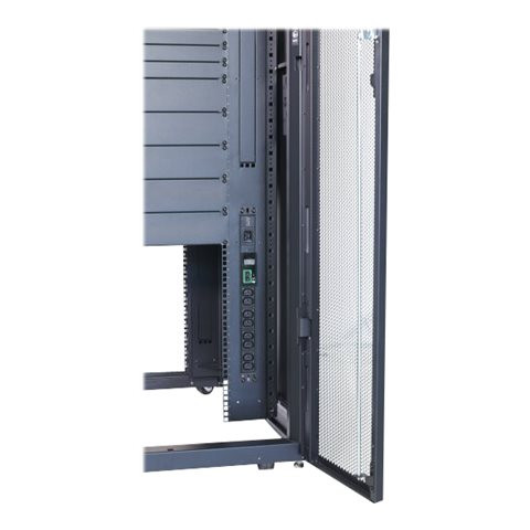 APC Easy Rack 800mm/48U/1200mm ar jumtu, sānu paneli, ritenīšiem, kājām un 4 kronšteiniem, bez apakšas, melns | Schneider Electric