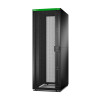 APC Easy Rack 800mm/48U/1200mm ar jumtu, sānu paneli, ritenīšiem, kājām un 4 kronšteiniem, bez apakšas, melns | Schneider Electric