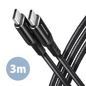 AXAGON | Datu un uzlādes kabelis, 3 m | BUCM-CM30AB | USB Type C uz USB Type C