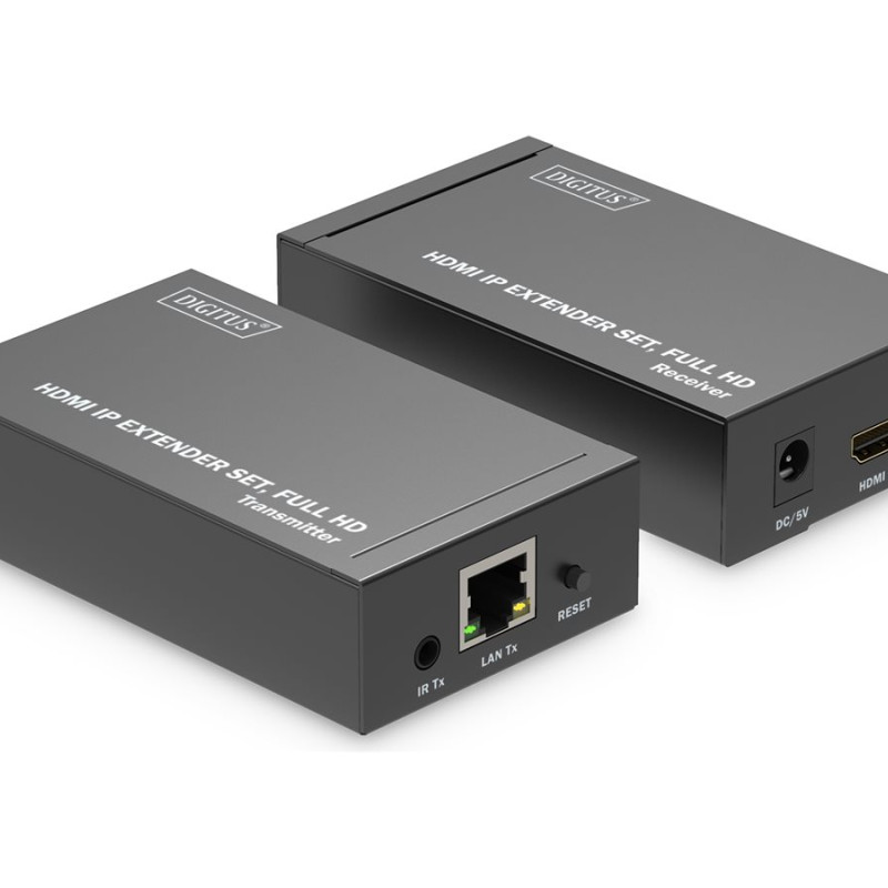Digitus | HDMI IP paplašinātāju komplekts, Full HD, 120 m | DS-55517