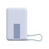 Xiaomi magnētiskais portatīvais akumulators 10000 ar iebūvētu | 10000 mAh | Zils