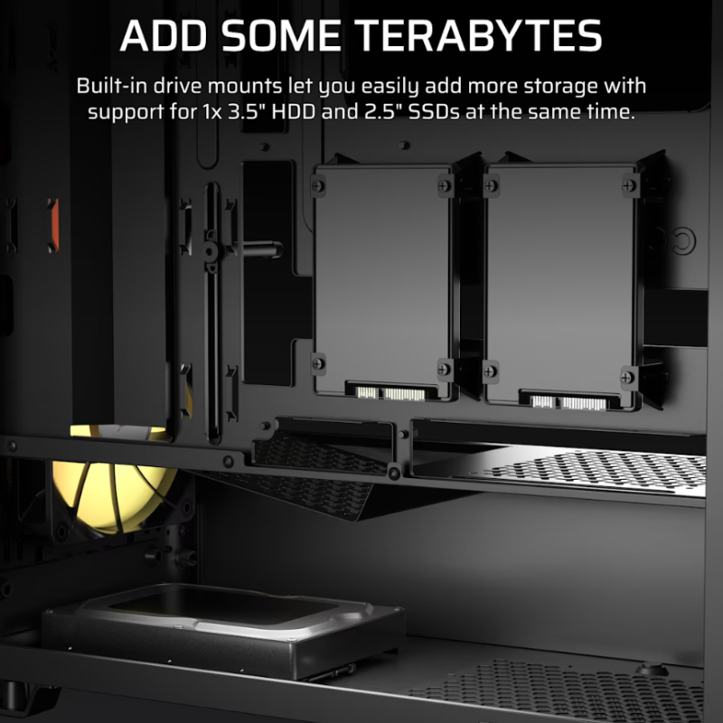 Corsair PC korpuss | 3200D RS ARGB | Smoke | Mid-Tower