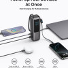 Anker Zolo Powerbank | A1695H11 | 25000 mAh | Iebūvēts USB-C un izvelkamais kabelis | Pelēks